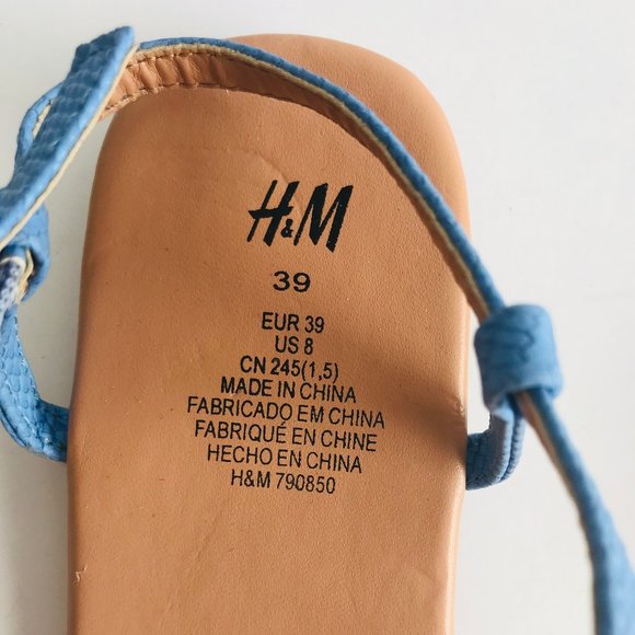 H&M Light Cobalt Blue Sandals - Picture 6 of 6